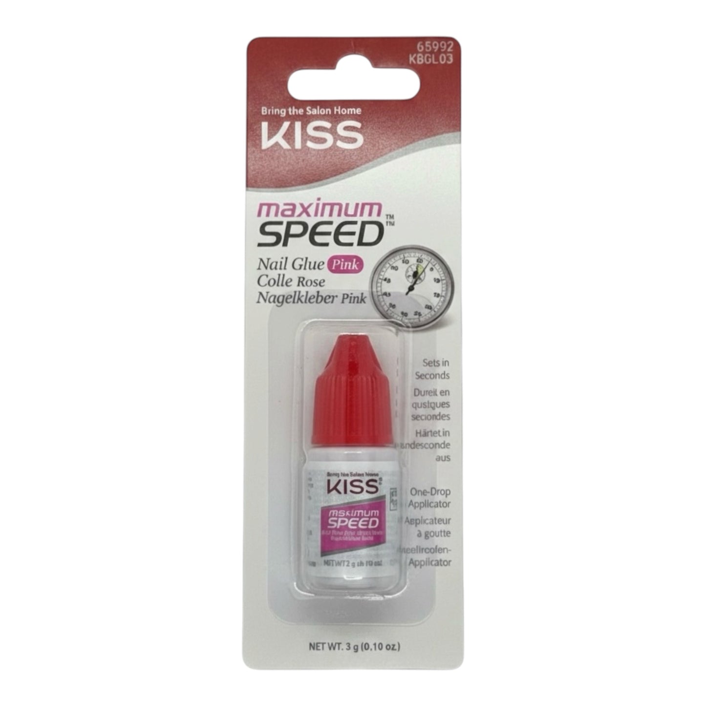 KISS Maximum Speed Pink Nail Glue